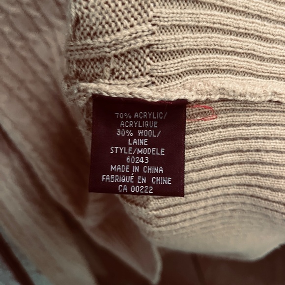 Nevada Rare Vintage Wool Blend Cable Knit Mustard Yellow Scoop Neck Size XL (18) - Picture 7 of 10